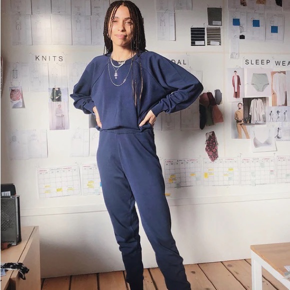 Christy Dawn two piece cotton Sonny set in noir - Picture 7 of 9